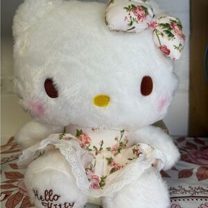 Hello Kitty Floral Plush with Pink Accents
